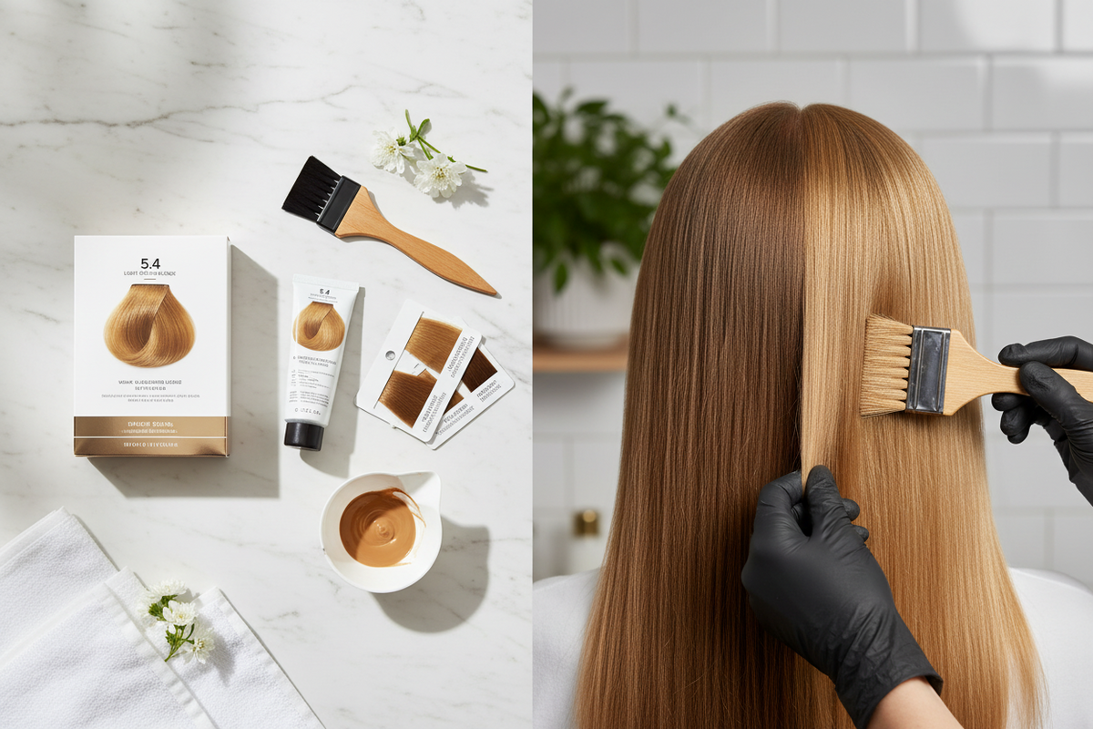 Tricolor light golden copper blonde