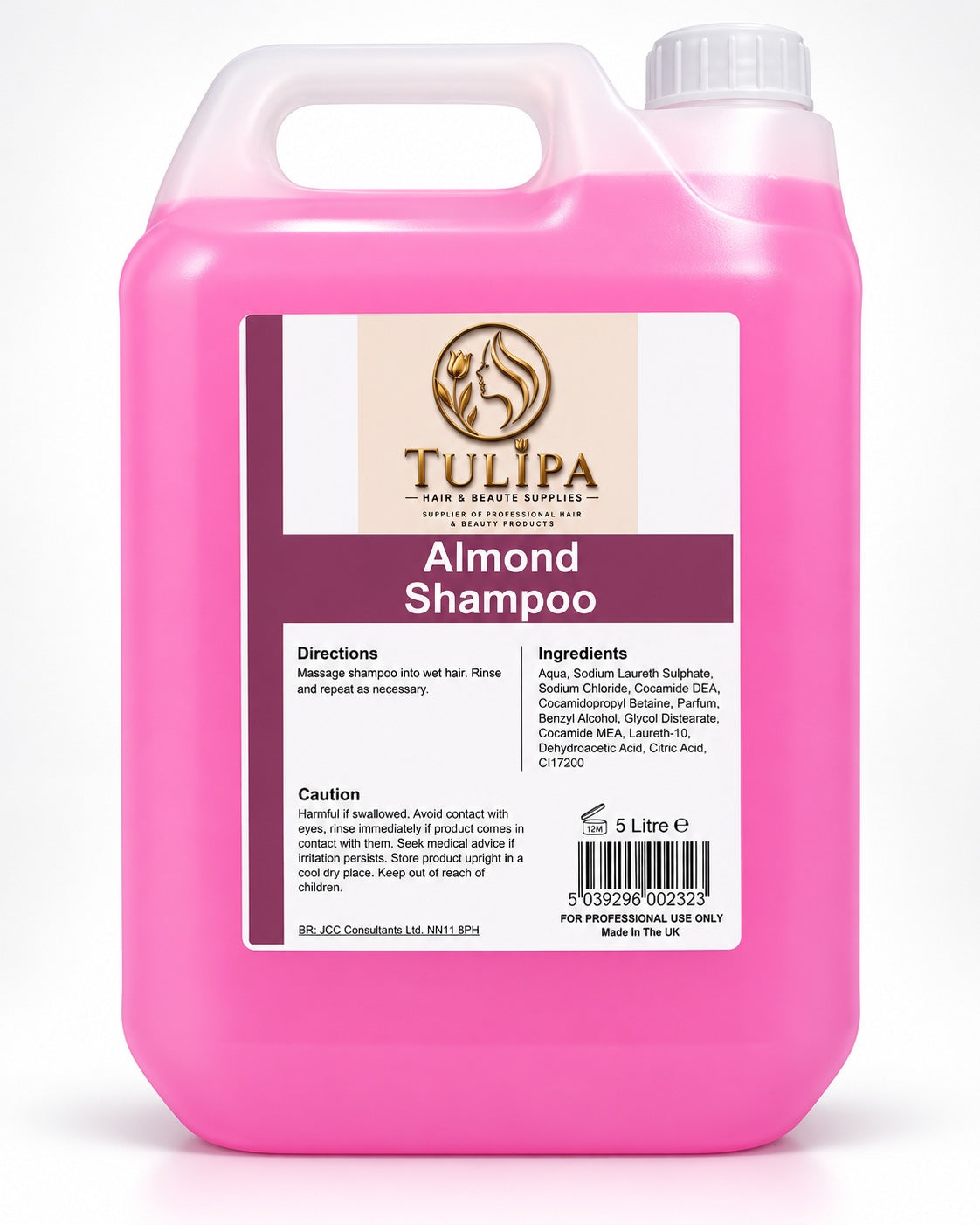 Tulipa Almond Shampoo 5L – Professional Hairdressing & Salon Shampoo