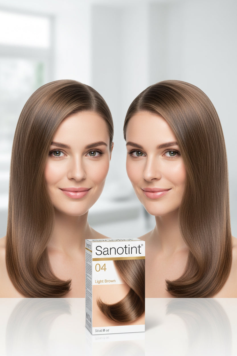 Sanotint Light Brown hair dye without ammonia. Buy from Salonservdirect, Leicester LE5 5LD