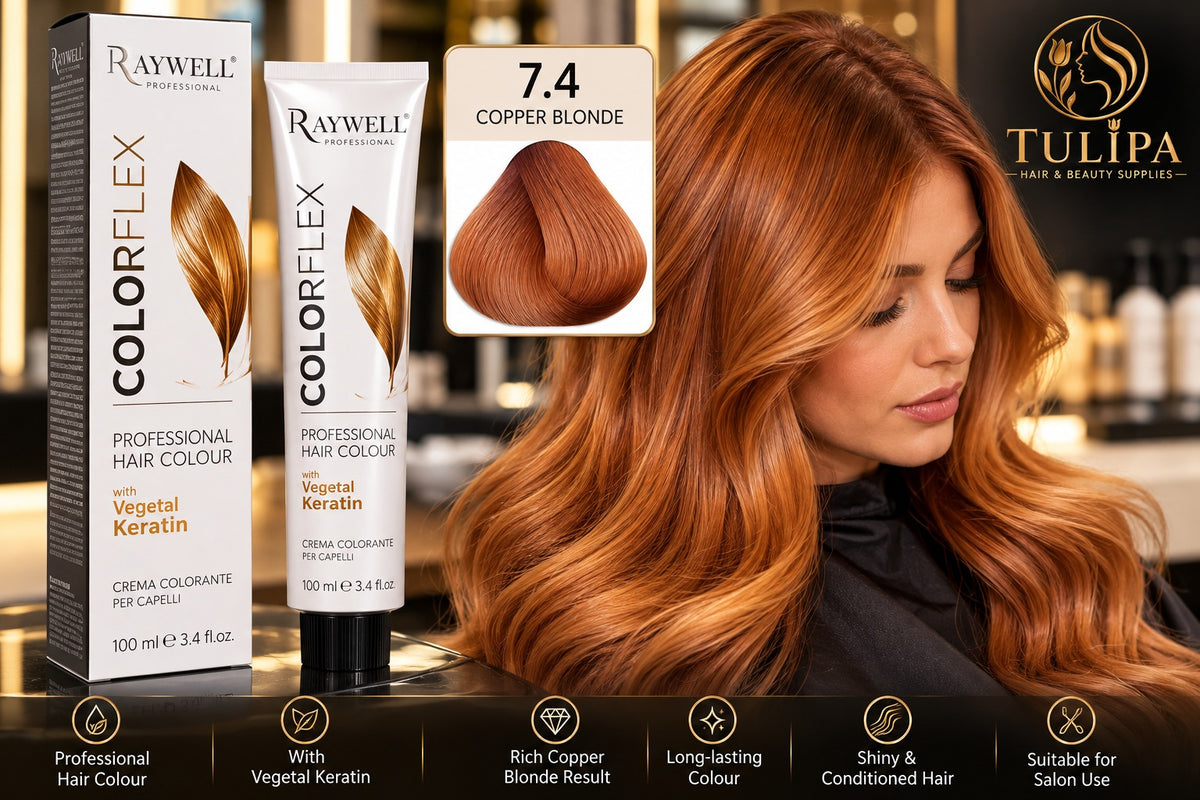 Raywell Cuticlex  7.4 Copper Blonde professional permanent hair colour 100ml